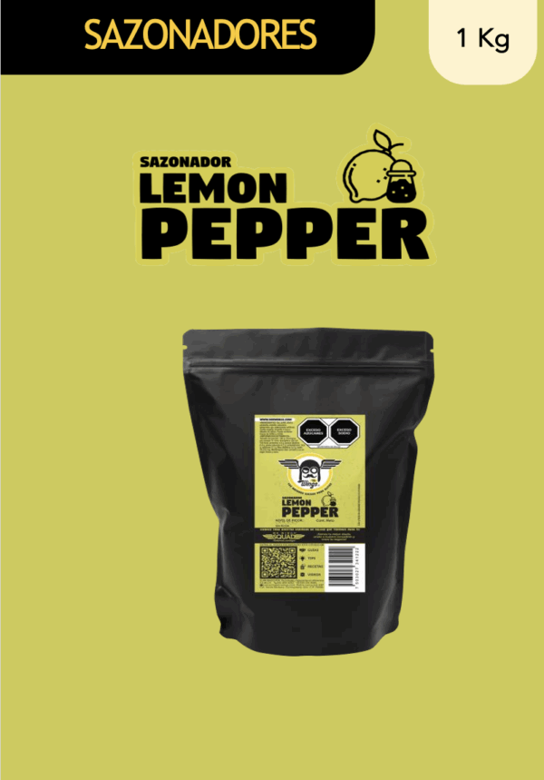 Mr Wings Sazonador Lemmon Pepper 15 bolsas de 1 Kg